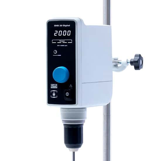 Velp F20110494 OHS 20 Digital Overhead Stirrer; 115 VAC, 60 Hz