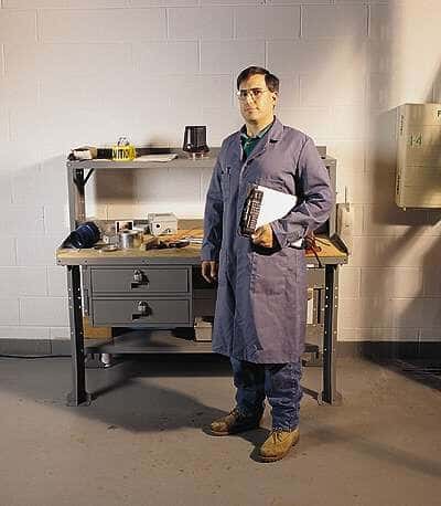 VF Workwear Shop Coat, Wrinkle-Free, Snap Closures, 43.75