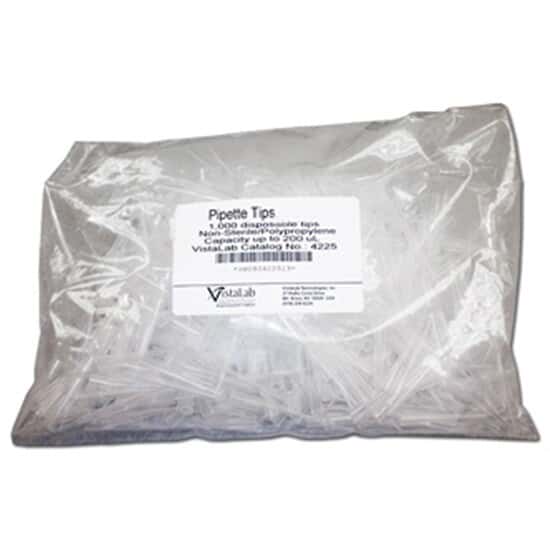 VistaLab VistaBulk™ Pipette Tips, Bulk Packed, Non-Sterile, 10 mL; 100/Pk