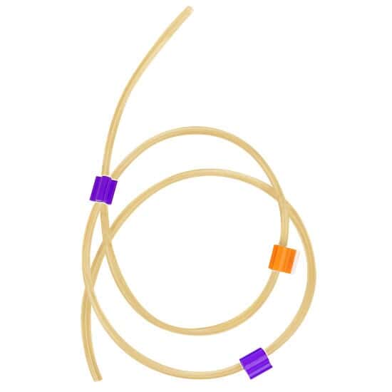 Watson-Marlow Marprene TPE 3-Stop Pump Tubing, 2.54 mm, Purple/Orange; 6/Pk