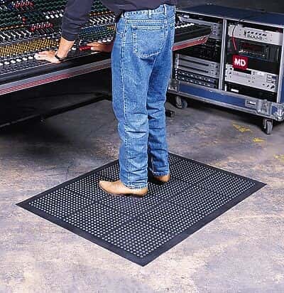 Wearwell 454 30478 Antifatigue Mat; 2'x3'; color, black and yellow