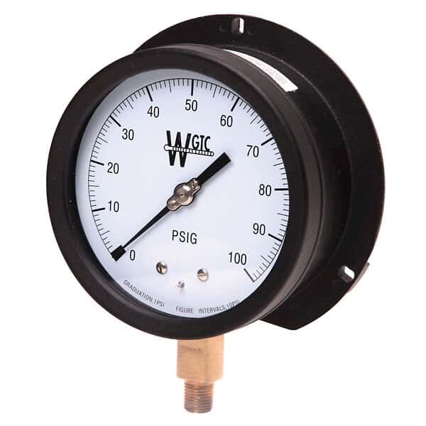Weksler HA14-4-PG-4-L Process/Contrator's Pressure Gauge, 0 to 160 psi, 1/4