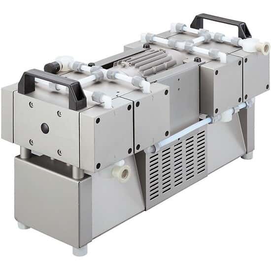 Welch 2064B-01 Chemical Duty Diaphragm Pump, 6.1 CFM, 6 torr, 2 stage, 115 VAC