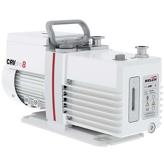 Welch CRV Pro 8 Rotary Vane Pump, 5.6 cfm, 0.002 mbar, 0.370 kw, with flow rate 63 L/min