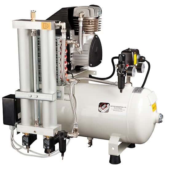 Werther PC1/24/37 115V UltraQuiet Oilless Air Compressor, 4.4 cfm/6.3