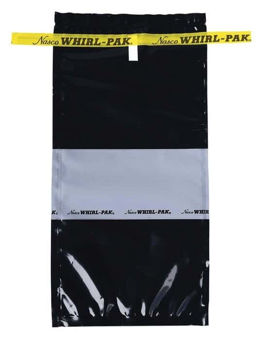 Whirl-Pak B01418 Black Photo-Sensitive Bag, 18 oz; 500/Box