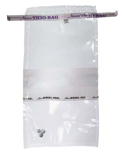 Whirl-Pak B01447WA Sterile Sampling Bags – 184 Oz Bags With White Label Area, 100 Per Box