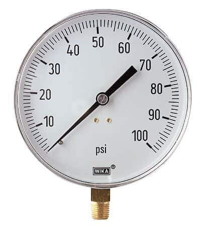Wika 111.25 4.5 0 to 60 psi Industrial Gauge, 4 1/2