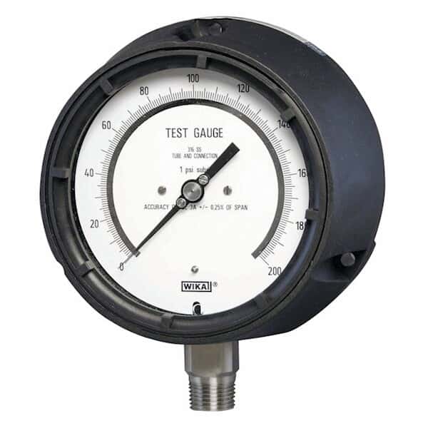 Wika 332.34 4.5 High-precision Test Gauge ~ 0 To 160 Psi, 1/2