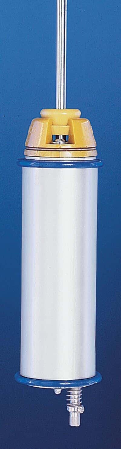 Wildco 1520-C20 Kemmerer Water Sampler, 3 to 600 ft Depth, Acrylic, 2.2 L