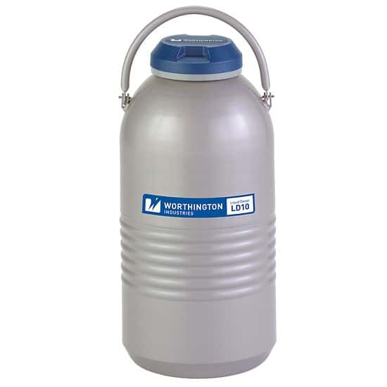 Worthington 10LDB Liquid Nitrogen Storage Dewar, 10 L, 45 day static