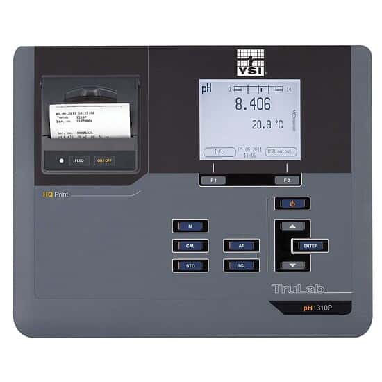 YSI 1310 w printer TRULAB 1310 pH/mV/Temperature Benchtop Meter with Printer/GLP