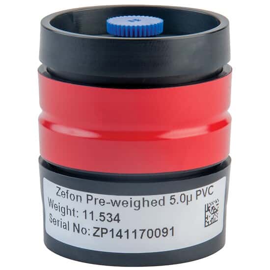 Zefon Cassette, 37 mm, 4 Piece, 5.0 µm, PVC Preweighed, CF, FTIR; 10/BX