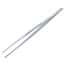 Stainless Steel Tweezers, Straight Tips, Serrated, 254mm