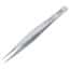 Aven Tools Precision Stainless Steel Tweezers, Flat Edges Fine Tips, 0C-SA, 90mm