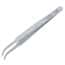 Aven Tools Precision Stainless Steel Tweezers, Curved Round Tips, 2AB-SA, 90mm