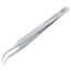 Aven Tools Precision Stainless Steel Tweezers, Fine Curved  Tips, 7-SA, 115 mm