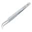 Aven Tools Precision Stainless Steel Tweezers, Curved Serrated Tips, 7B-SA,115mm