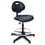 Bevco 7500-BLK Tall Height Polyurethane Chair, Black, Nylon Base, Non-Tilt