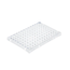 BrandTech BIO-CERT® PCR Plate, 96-Well, Clear, Semi-Skirted, Low-Profile, Non-Elevated Well Rim, 0.15 mL; 50/Pk