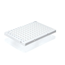 BrandTech BIO-CERT® PCR Plate, 96-Well, White, Semi-Skirted, Low-Profile, Non-Elevated Well Rim, 0.15 mL; 50/Pk