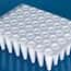 BrandTech BIO-CERT® PCR Plate, 48-Well, White, No Skirt, Standard Profile, Elevated Well Rim, 0.2 mL; 20/Pk