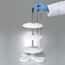 Burkle 9630-0090 Pipette stand with two rotating plates and drip pan, PP, holds up to 40 pipettes