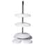 Burkle 9630-0090 Pipette stand with two rotating plates and drip pan, PP, holds up to 40 pipettes