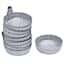 Cole-Parmer Aluminum Crimped-Walled Weighing Dish with Tab, 57 mm dia, 50 mL; 100/Pk