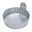 Cole-Parmer Aluminum Crimped-Walled Weighing Dish with Tab, 43 mm dia, 20 mL; 100/Pk
