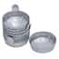 Cole-Parmer Aluminum Crimped-Walled Weighing Dish with Tab, 43 mm dia, 20 mL; 100/Pk