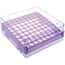Cole-Parmer Magne-Box™ Magnetic Polycarbonate Cryo-Boxes, 81-Place, Assorted (Purple, Green, Blue, Orange), 5 1/4 x 5 1/4 x 2 1/16"; 4/PK