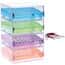 Cole-Parmer Magne-Box™ Magnetic Polycarbonate Cryo-Boxes, 81-Place, Assorted (Purple, Green, Blue, Orange), 5 1/4 x 5 1/4 x 2 1/16"; 4/PK