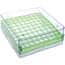 Cole-Parmer Magne-Box™ Magnetic Polycarbonate Cryo-Boxes, 81-Place, Assorted (Purple, Green, Blue, Orange), 5 1/4 x 5 1/4 x 2 1/16"; 4/PK