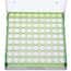 Cole-Parmer Magne-Box™ Magnetic Polycarbonate Cryo-Boxes, 81-Place, Assorted (Purple, Green, Blue, Orange), 5 1/4 x 5 1/4 x 2 1/16"; 4/PK
