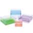 Cole-Parmer Magne-Box™ Magnetic Polycarbonate Cryo-Boxes, Tall 81-Place, Blue, 5 1/4 x 5 1/4 x 3 3/4"; 4/PK