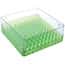 Cole-Parmer Magne-Box™ Magnetic Polycarbonate Cryo-Boxes, 100-Place, Green, 5 1/4 x 5 1/4 x 2 1/16"; 4/PK