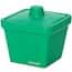 Cole-Parmer Foam Rectangular Ice Pan with Lid, 1 L, Green