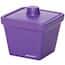Cole-Parmer Foam Rectangular Ice Pan with Lid, 1 L, Purple