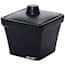 Cole-Parmer Foam Rectangular Ice Pan with Lid, 1 L, Black