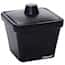 Cole-Parmer Foam Rectangular Ice Pan with Lid, 1 L, Black