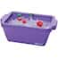 Cole-Parmer Foam Rectangular Ice Pan with Lid, 4 L, Purple
