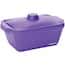 Cole-Parmer Foam Rectangular Ice Pan with Lid, 4 L, Purple