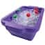 Cole-Parmer Foam Rectangular Ice Pan with Lid, 4 L, Purple