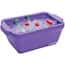 Cole-Parmer Foam Rectangular Ice Pan with Lid, 4 L, Purple