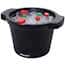 Cole-Parmer Foam Round Ice Bucket with Lid, 4 L, Black