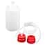 Cole-Parmer M-Vac Jr. Vacuum Bottle, Polypropylene, 2 L with Barbed Fitting Cap