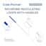 Cole-Parmer Nichrome Inoculating Loops with Handles, Calibrated, 1ul, 1.45 mm ID, White; 5/PK