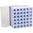 Cole-Parmer Polypropylene Freezer Box, 36 x 15 mL, Blue; 2/Pk
