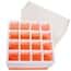 Cole-Parmer Polypropylene Freezer Box, 16 x 50 mL, Orange; 2/Pk